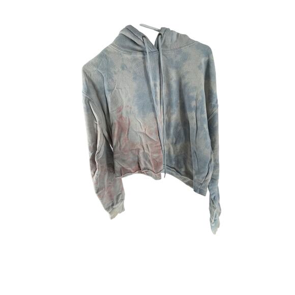 Wild Fable Tie Dye Pullover Cropped Hoodie Sweatshirt Women's Size Medium - Picture 2 of 7